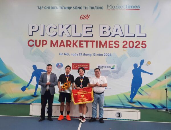 Giải Pickleball Cup Markettimes 2025 thành công tốt đẹp