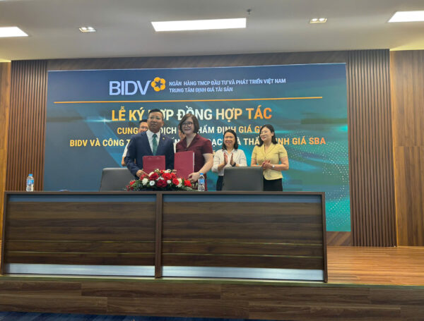 SBA tiếp tục được ngân hàng BIDV lựa chọn cung cấp dịch vụ thẩm định giá